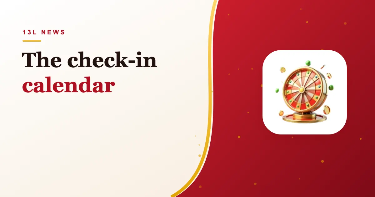 The check-in calendar