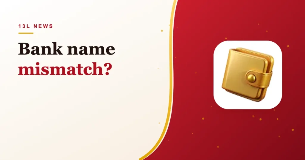 13L name mismatch